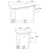Radley 3-Piece Coffee Table Set - Mid-Century Walnut Coffee Table & 2 End Tables with Angled Legs – view 13