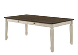Fedele Farmhouse Dining Table with Drawers & Slat-Back Chairs