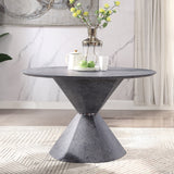 Ansonia Round Pedestal Dining Table & Quilted Chairs