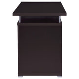 Tracy 55" Computer Desk with Raised Top & Cubbies - Drawers and Cabinet in Cappuccino – view 6