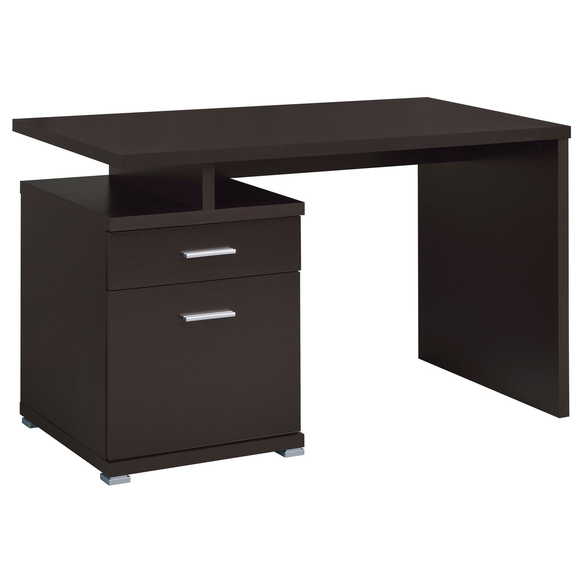 Irving 47" Computer Desk with Reversible File Cabinet & Drawer
