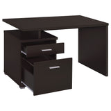 Irving 47" Computer Desk with Reversible File Cabinet & Drawer - Contemporary Cappuccino – view 5