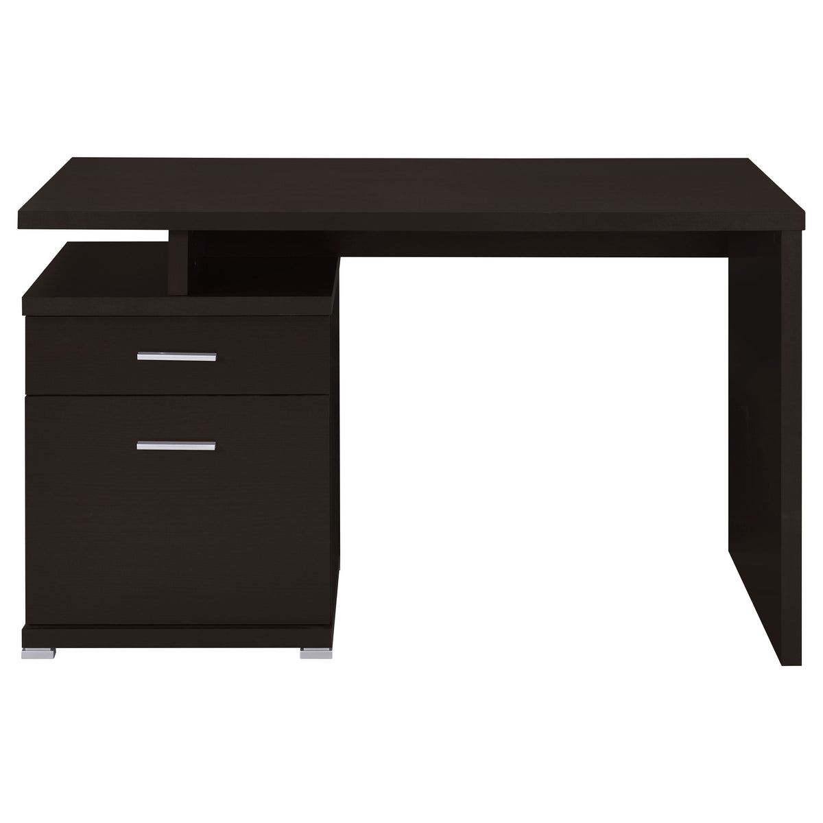 Irving 47" Computer Desk with Reversible File Cabinet & Drawer - Contemporary Cappuccino – view 6