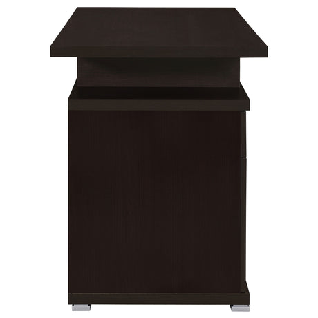 Irving 47" Computer Desk with Reversible File Cabinet & Drawer - Contemporary Cappuccino – view 10