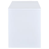 Irving 47" Computer Desk with File Drawer - Reversible Storage Pedestal in White – view 10