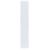 Theo 71" 6-Shelf Staggered Bookshelf - Reversible White Open-Back Bookcase – view 4