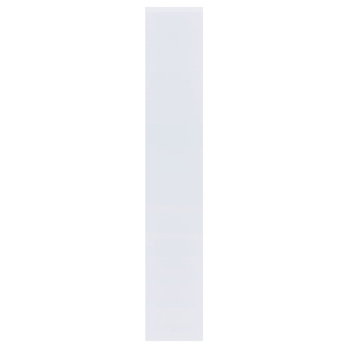 Theo 71" 6-Shelf Staggered Bookshelf - Reversible White Open-Back Bookcase – view 8