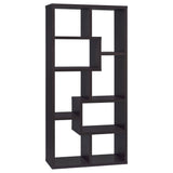 Theo 71" 6-Shelf Staggered Bookshelf - 