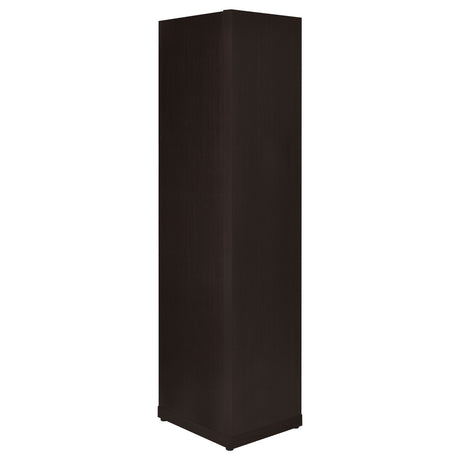 Alder 71" 6-Shelf Corner Bookcase - Space-Saving Tall Storage in Cappuccino – view 5