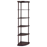 Bonwick 72" 5-Shelf Corner Bookshelf
