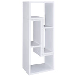 Velma 2-Piece L-Shaped Console Bookcase & TV Stand - Reconfigurable Open Shelving in White – view 8