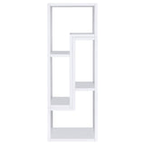 Velma 2-Piece L-Shaped Console Bookcase & TV Stand - Reconfigurable Open Shelving in White – view 10