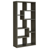 Theo 71" 6-Shelf Staggered Bookshelf