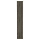 Theo 71" 6-Shelf Staggered Bookshelf - Reversible Open Cubbies in Weathered Grey – view 9