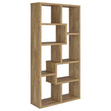 Theo 71" 6-Shelf Staggered Bookshelf - 