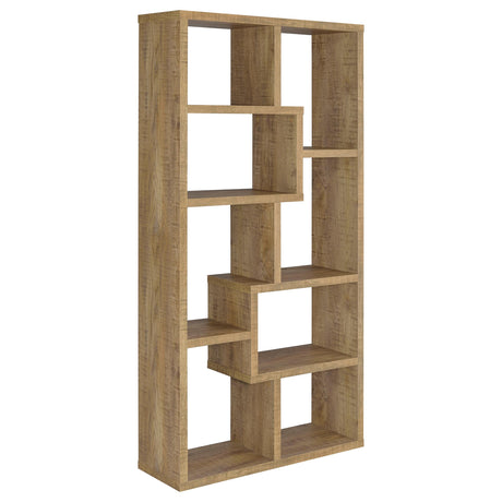 Theo 71" 6-Shelf Staggered Bookshelf - 