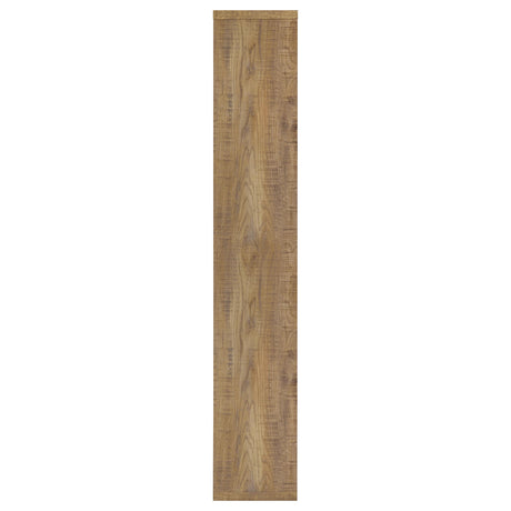 Theo 71" 6-Shelf Staggered Bookshelf - Reversible Open Back Design in Mango – view 5
