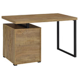 Brennan 47" 3-Drawer Computer Desk - Rustic Mango Finish on Black Metal Frame – view 7