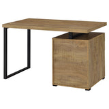 Brennan 47" 3-Drawer Computer Desk - Rustic Mango Finish on Black Metal Frame – view 8