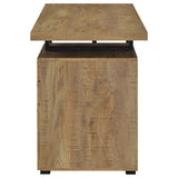 Brennan 47" 3-Drawer Computer Desk - Rustic Mango Finish on Black Metal Frame – view 9