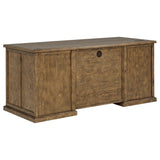 Altidore 68" Executive Desk - 7 Drawers with Built-In Power & Locking File Drawers in Distressed Brown or White – view 4