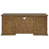 Altidore 68" Executive Desk - 7 Drawers with Built-In Power & Locking File Drawers in Distressed Brown or White – view 5