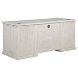 Altidore 68" Executive Desk - 7 Drawers with Built-In Power & Locking File Drawers in Distressed Brown or White – view 8