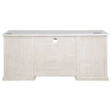 Altidore 68" Executive Desk - 7 Drawers with Built-In Power & Locking File Drawers in Distressed Brown or White – view 9