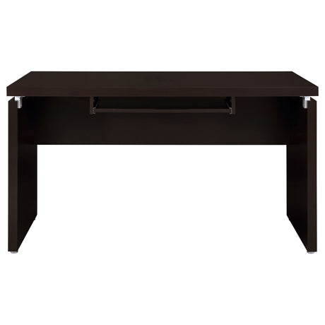 Skylar L-Shaped Desk, Computer Desk & Mobile File Cabinet - Cappuccino Home Office with Keyboard Tray – view 8