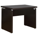 Skylar L-Shaped Desk, Computer Desk & Mobile File Cabinet - Cappuccino Home Office with Keyboard Tray – view 9