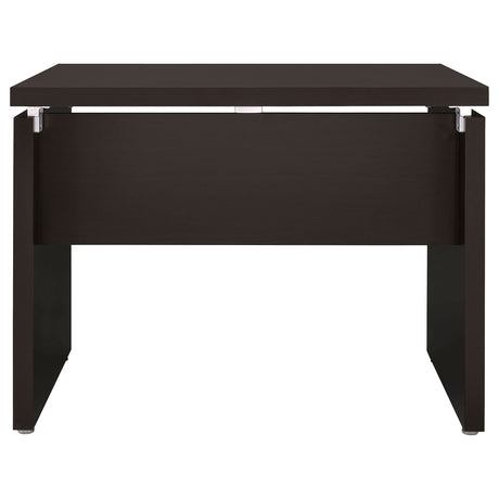 Skylar L-Shaped Desk, Computer Desk & Mobile File Cabinet - Cappuccino Home Office with Keyboard Tray – view 10