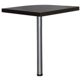 Skylar L-Shaped Desk, Computer Desk & Mobile File Cabinet - Cappuccino Home Office with Keyboard Tray – view 11