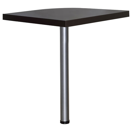 Skylar L-Shaped Desk, Computer Desk & Mobile File Cabinet - Cappuccino Home Office with Keyboard Tray – view 11