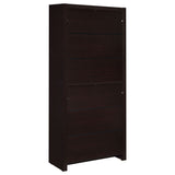 Skylar 71" Bookcase with Drawer - Cappuccino Finish with Adjustable Shelves – view 7