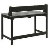 Besler 47" Writing Desk with SmartTop Surface - Grey Stone & Black with Organizer Shelf and Pull-Out Tray – view 6