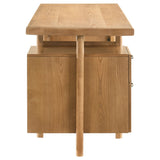 Roldan 69" Double Pedestal Computer Desk with File Drawers - Light Ash with Matte Black Pulls – view 10