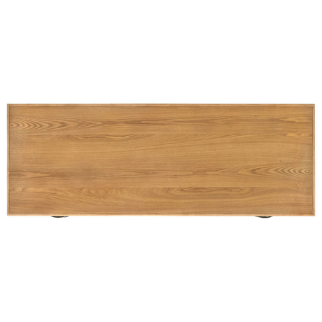 Roldan 69" Double Pedestal Computer Desk with File Drawers - Light Ash with Matte Black Pulls – view 11