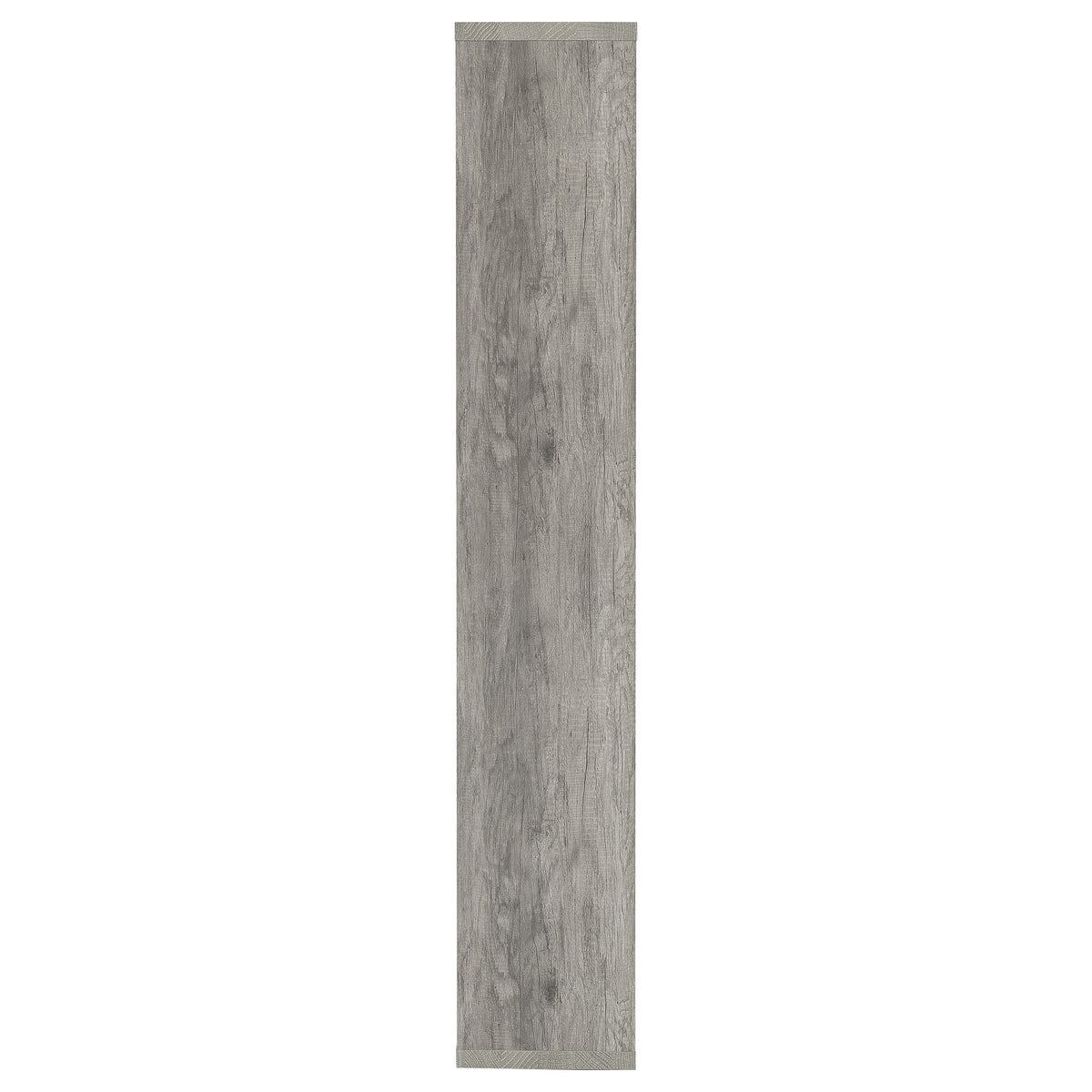 Theo 71" 6-Shelf Staggered Bookshelf - Reversible Open Cubbies in Grey Driftwood – view 5