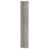 Theo 71" 6-Shelf Staggered Bookshelf - Reversible Open Cubbies in Grey Driftwood – view 5