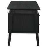 Goodson 64" Double Pedestal Computer Desk - 4 Drawers & Open Shelf in Black Oak Veneer – view 5