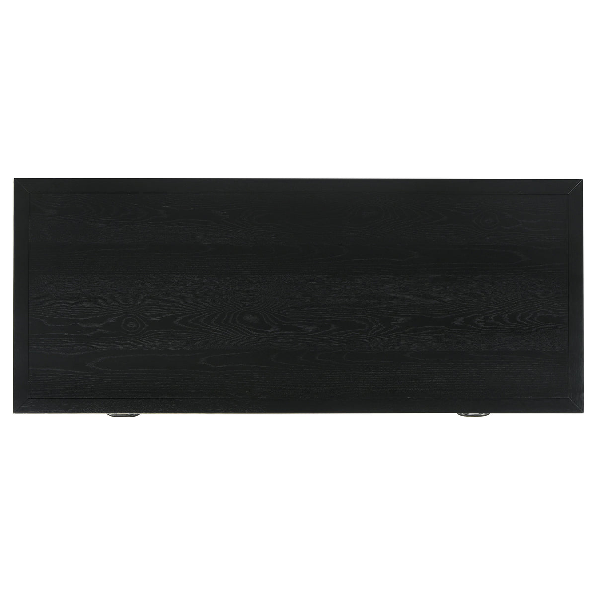 Goodson 64" Double Pedestal Computer Desk - 4 Drawers & Open Shelf in Black Oak Veneer – view 6