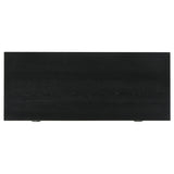 Goodson 64" Double Pedestal Computer Desk - 4 Drawers & Open Shelf in Black Oak Veneer – view 6