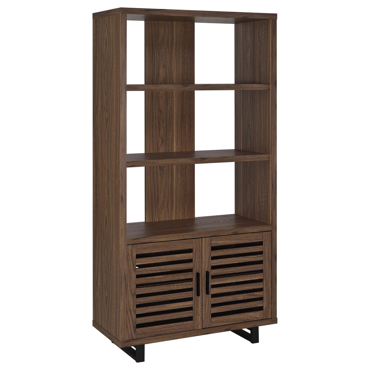 Maddox 60" L-Shape Computer Desk & 71" Cabinet Bookshelf - 71" Cabinet Bookshelf