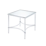 Petunia Mirrored End Table