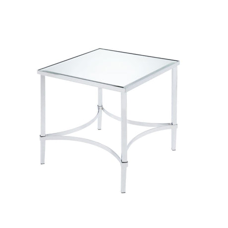 Petunia Mirrored End Table