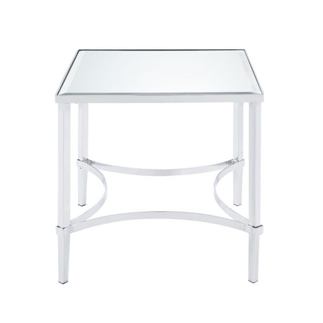 Petunia Mirrored End Table