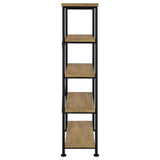 Analiese 47" Writing Desk & 63" Bookshelf - Rustic Mango Finish with Black Metal Frame – view 20