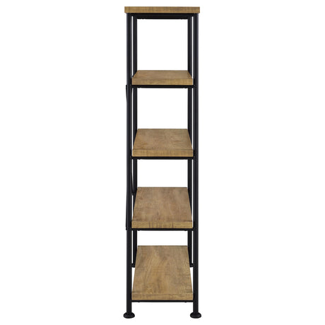 Analiese 47" Writing Desk & 63" Bookshelf - Rustic Mango Finish with Black Metal Frame – view 20
