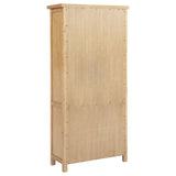 Vermes Home Office Collection - Writing Desk, 7-Drawer Computer Desk & Cabinet Bookcase with Power Outlets in Light Ash – view 12