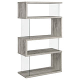 Emelle 63" Zigzag Bookshelf - 